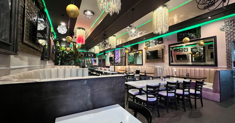 Interior, dining area