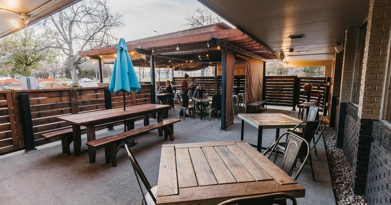 Patio, tables and chairs