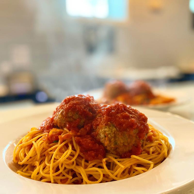 Home Made Pasta with Meatballs photo