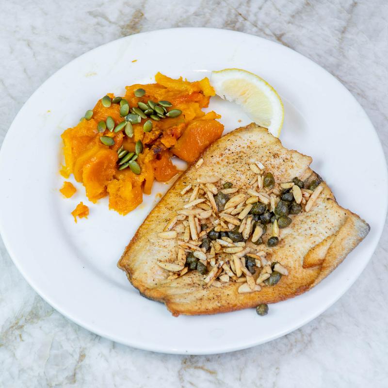 menu item 11 of 13, Butterflied Rainbow Trout**