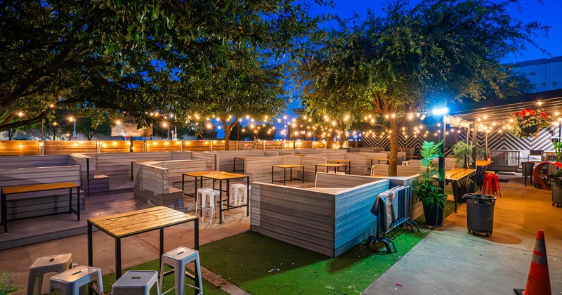 Exterior seating area