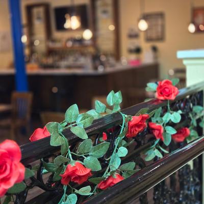 Interior, Floral decoration detail.