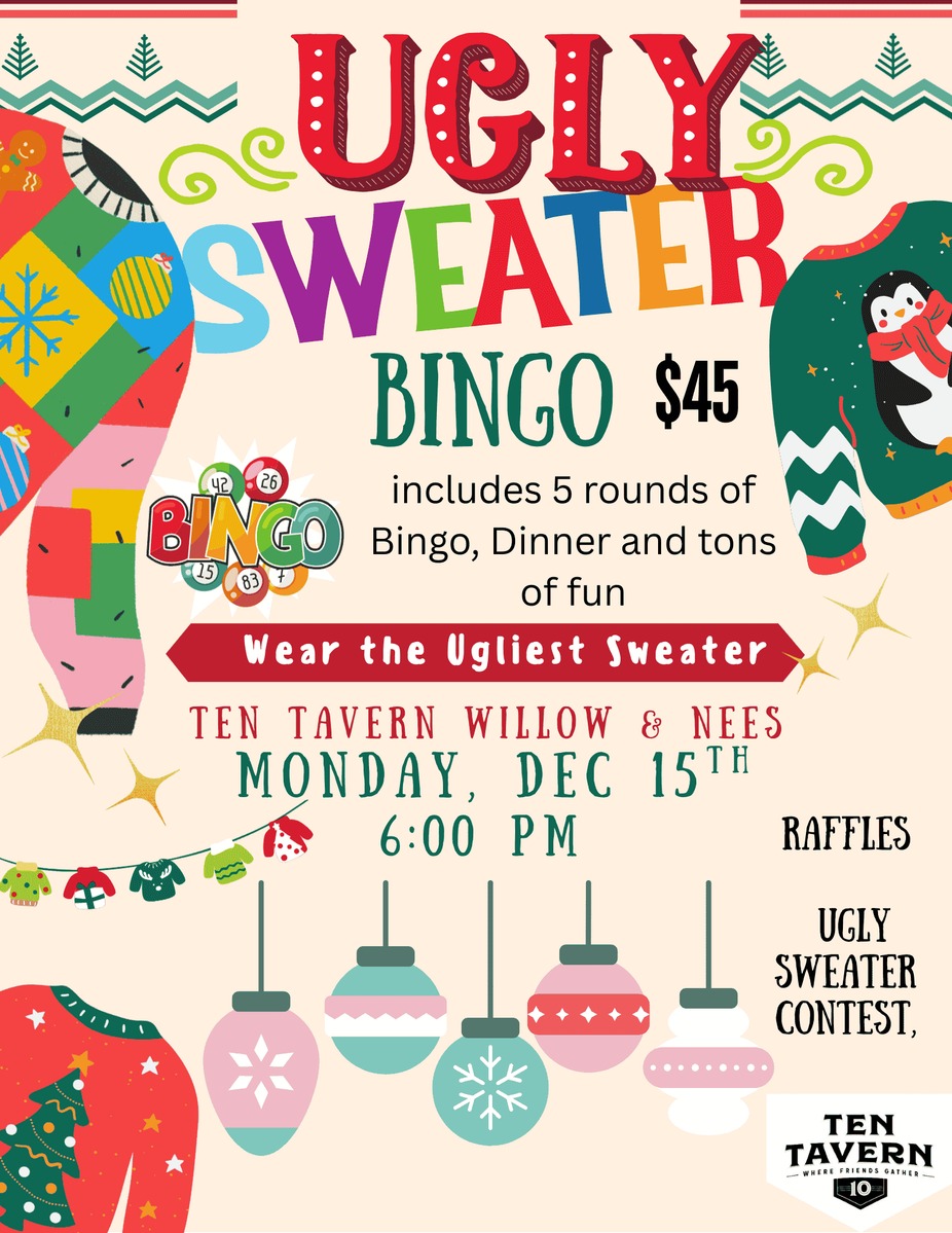 Dinner & Bingo — Ugly Sweater Edition! event photo