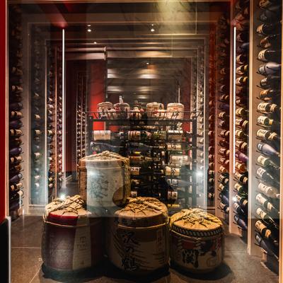 Wine and Sake storage room.