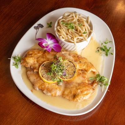 Chicken Francese plate.