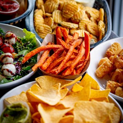 Various food dishes.