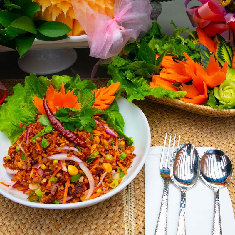 Crispy Rice Salad (Yum Nem Kaw Tord) (GF) photo
