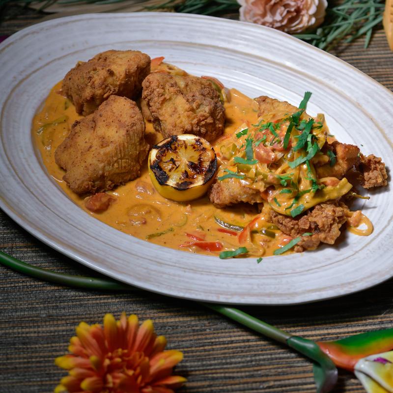 CATFISH AND GRIT CAKES photo