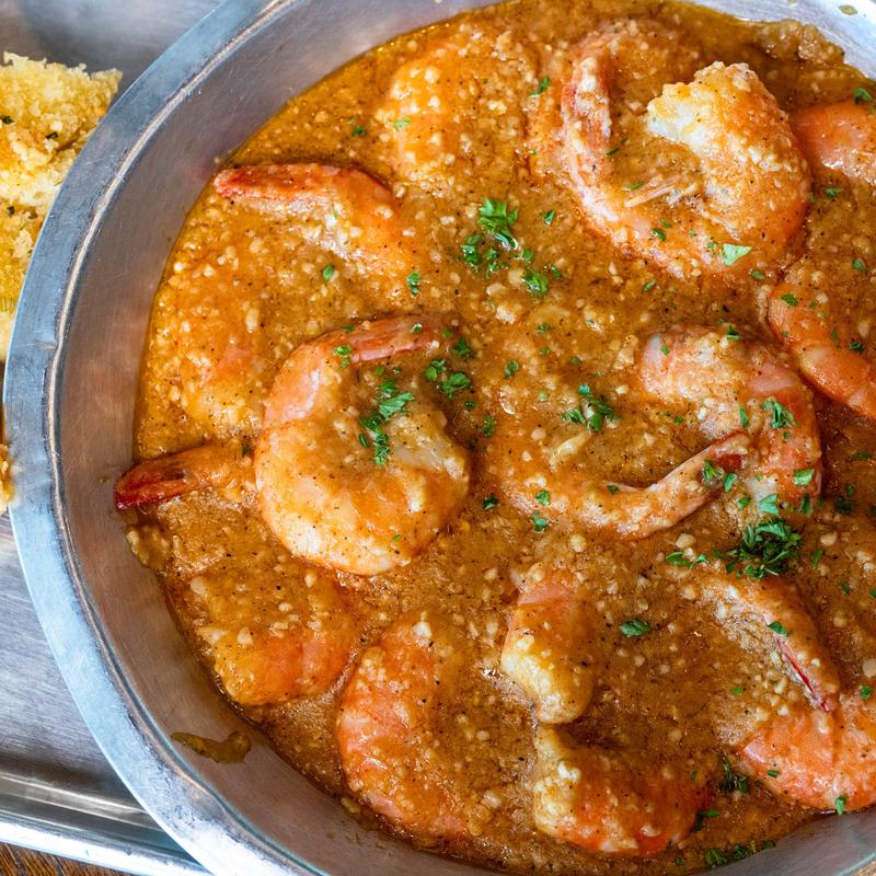 Grilled Shrimp over Jambalaya photo