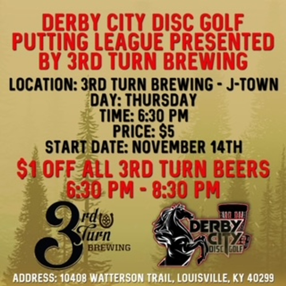 Derby City Disc Golf Putting League event photo