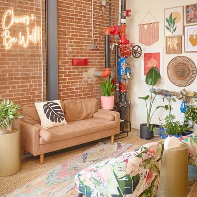 Interior, Lounge seating area.