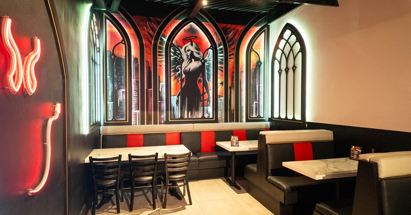 Interior seating area