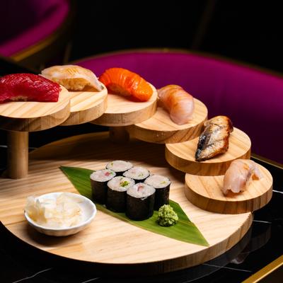 Nigiri Moriawase during happy hour.