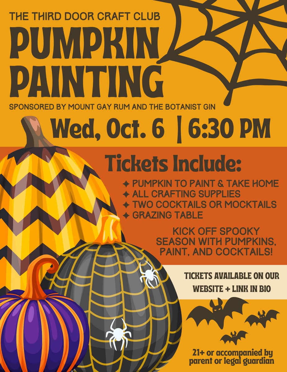 The Third Craft Club: Pumpkin Painting at The Third Door in Atlanta, GA