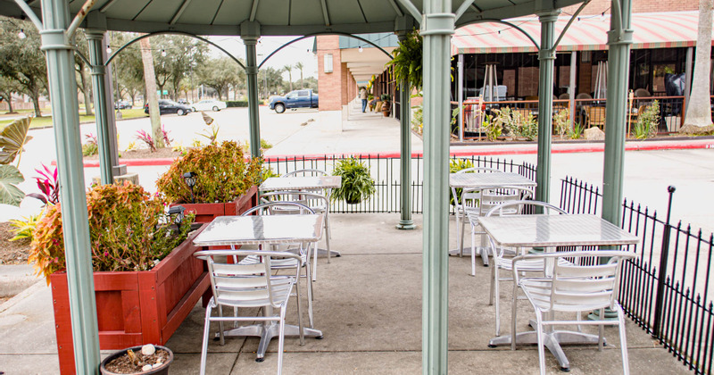 Exterior, patio tables
