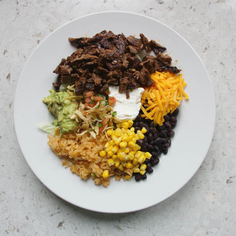 menu item 6 of 7, Burrito Bowl