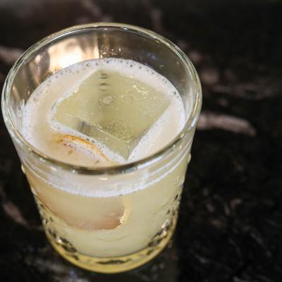 Peach Cardamom Crush cocktail