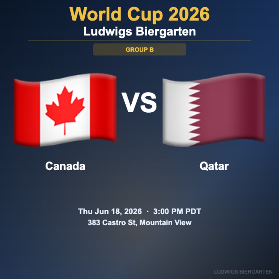 World Cup 2026: Canada vs Qatar | Group B event photo