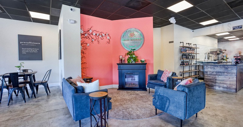 Interior, lounge seating area