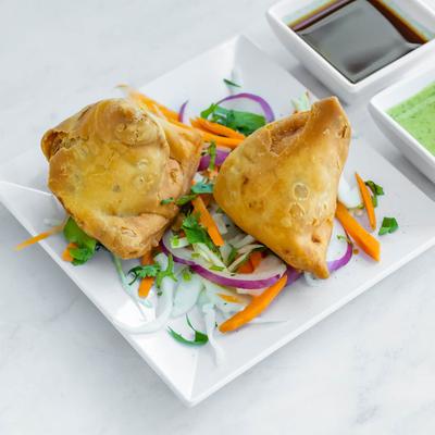 Vegetable Samosas.