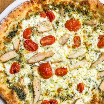 Louisa pizza, top view.