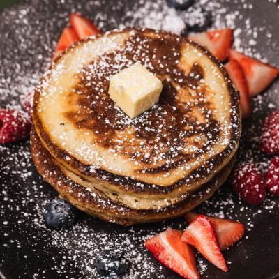 Blue berry pancakes.