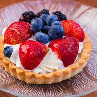 A fruit tart.