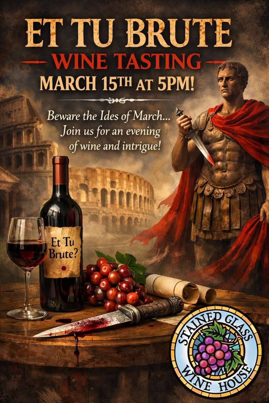 Et Tu Brute Wine Tasting! event photo