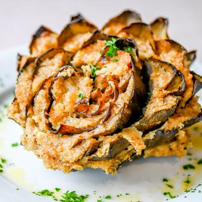 Stuffed artichoke.