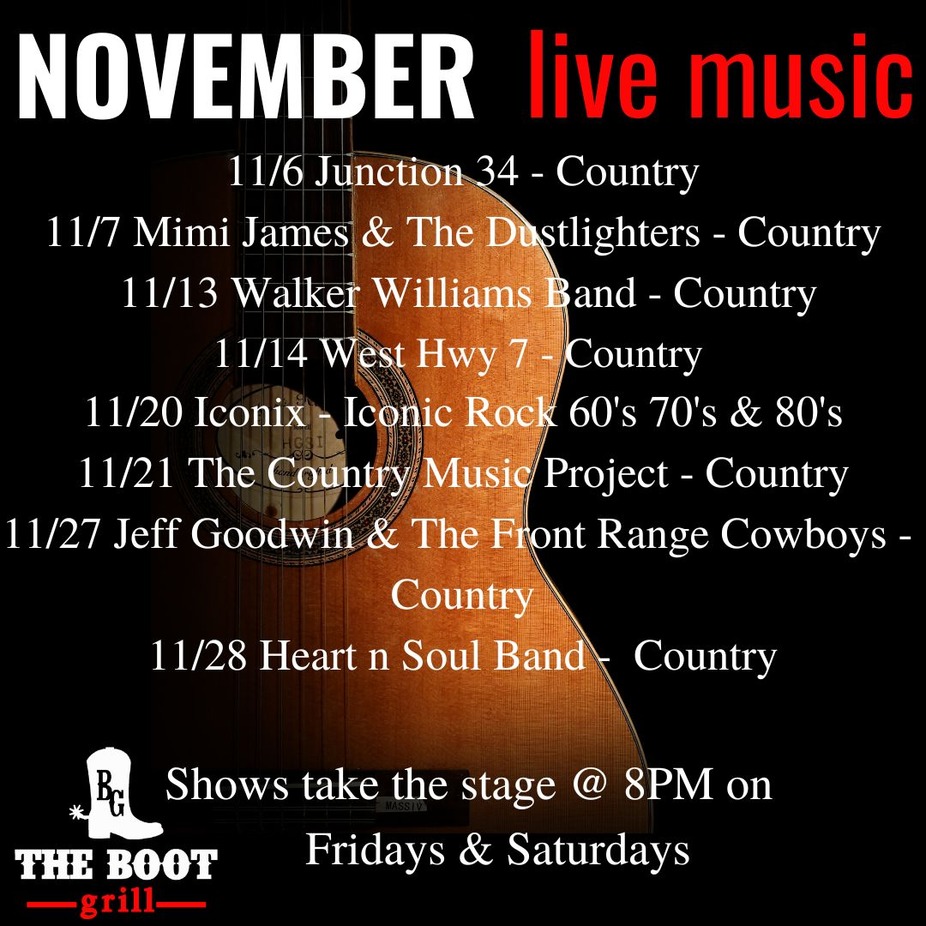 November Event Schedule event photo