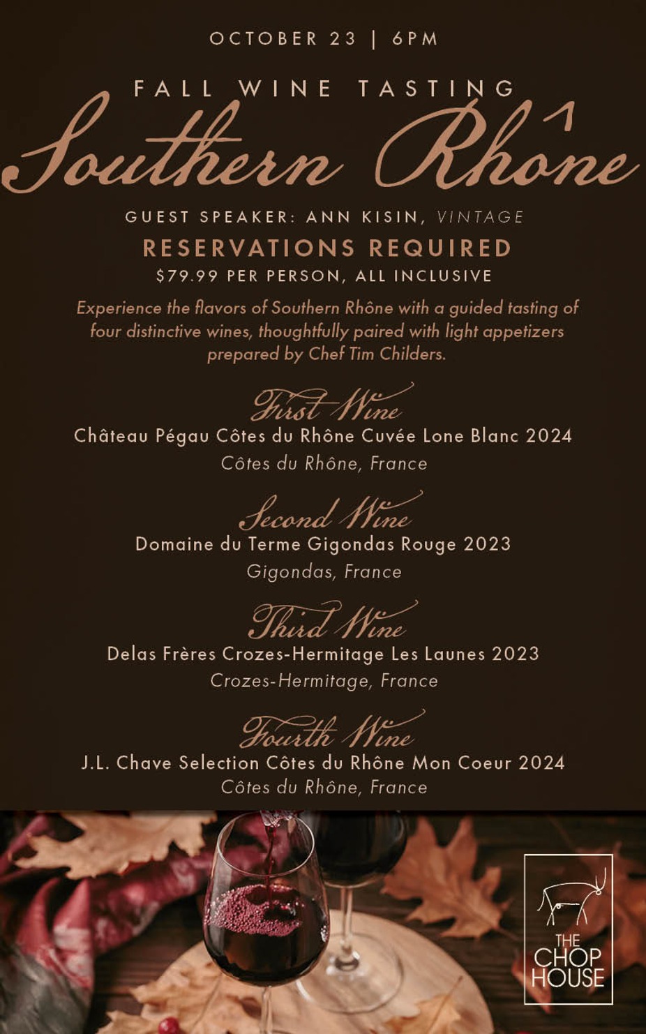 Fall Wine Tasting: Southern Rhone event photo