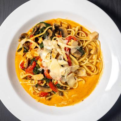 Cajun chicken pasta.