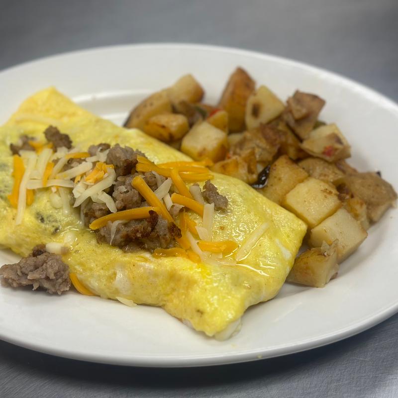 menu item 10 of 75, Meat & Cheese Omelette