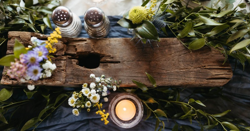 A round table with barstools in the middle of the seating area