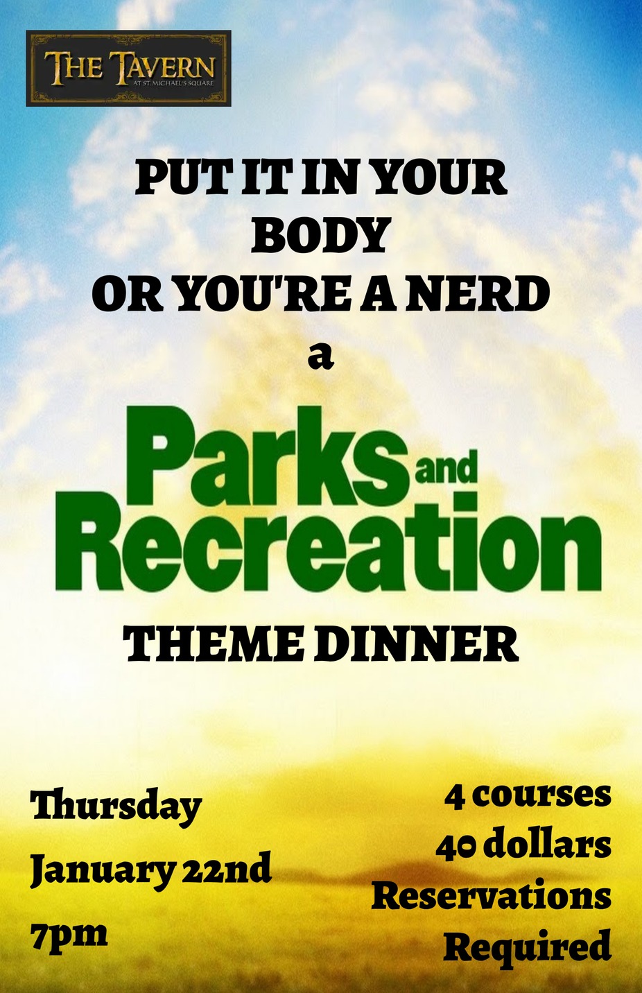 January Theme Dinner event photo