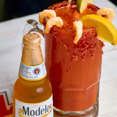 Modelo beer and Michelada.