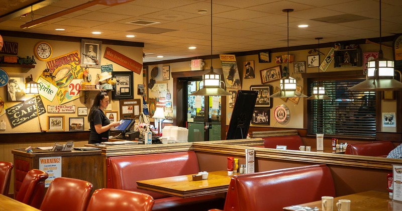 Interior, dining area