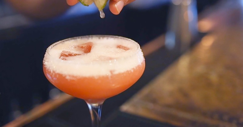 Margarita cocktail, close up