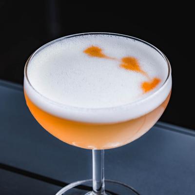 Foam cocktail drink.