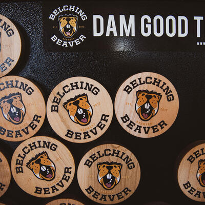 Restaurant decoration wall, restaurant logo.