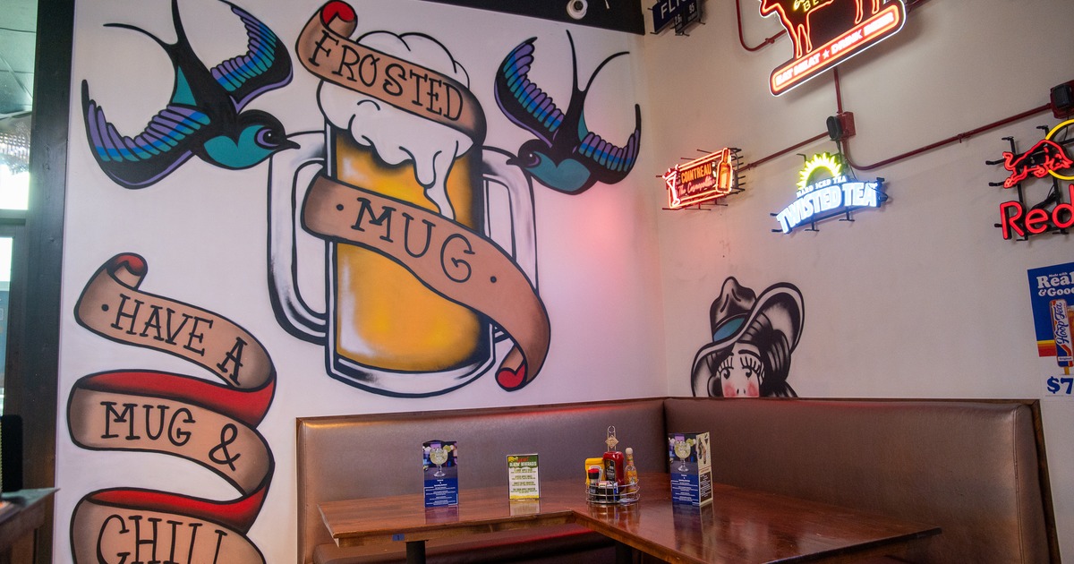 Interior, booth corner