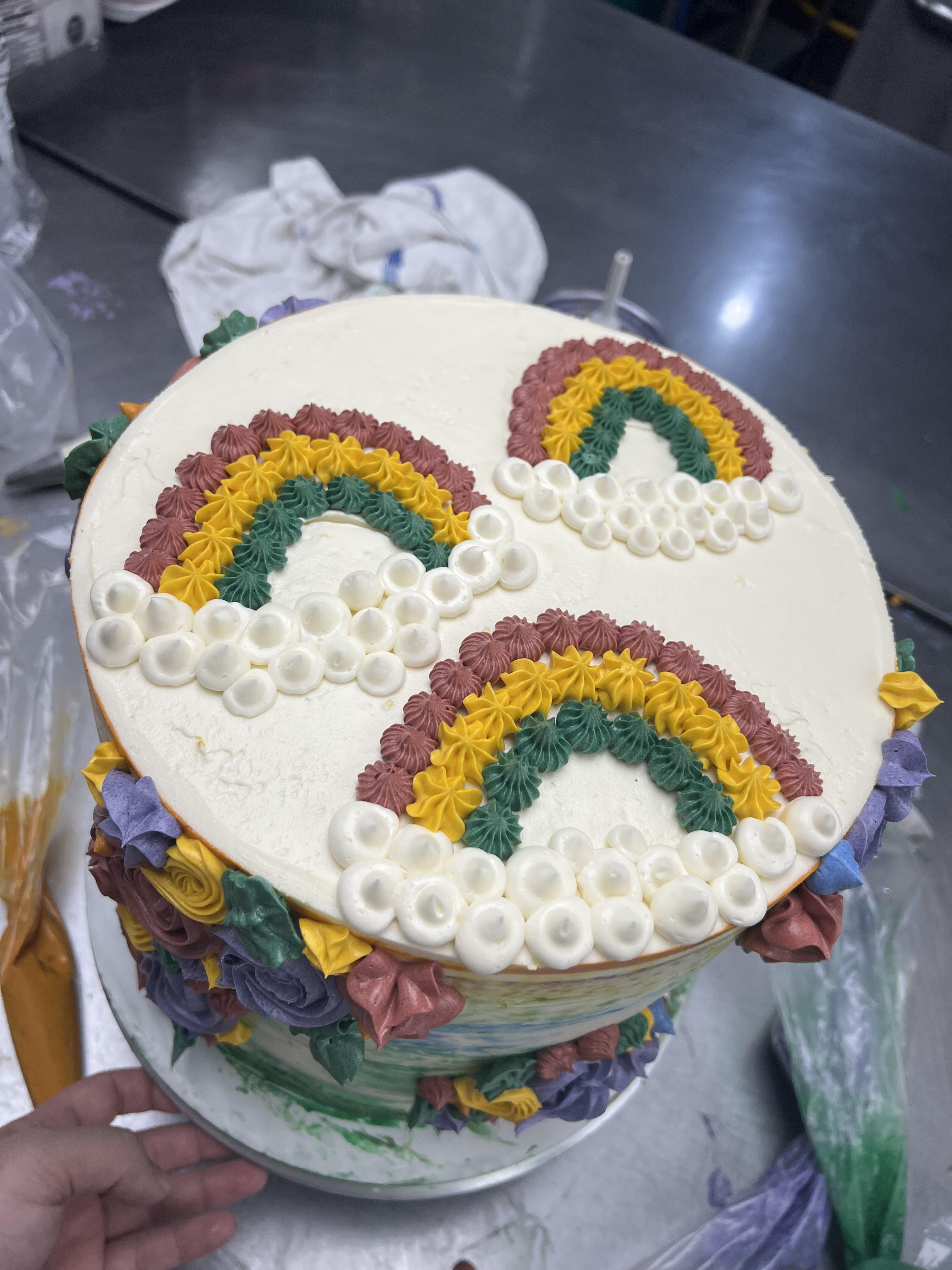 rainbow cake photo