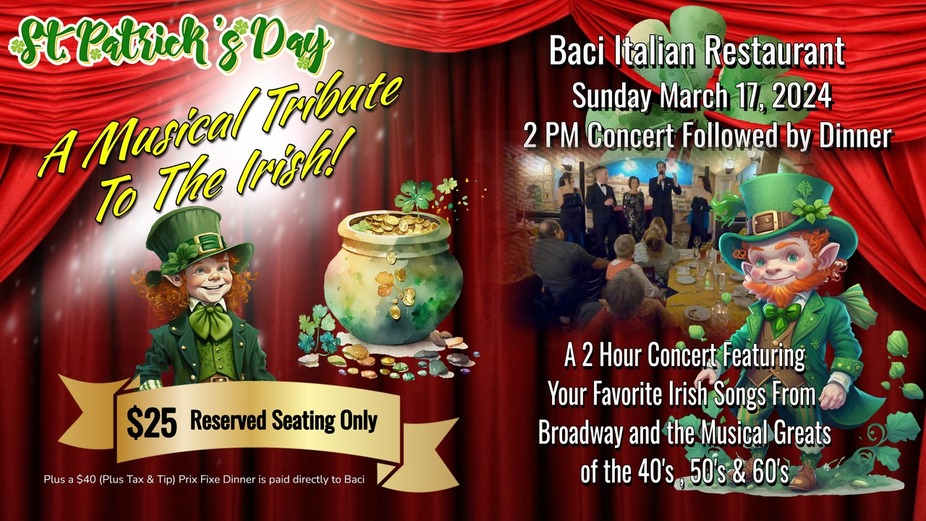 A Musical Tribute to the Irish by Nancy's Cabaret Sunday March 17th event photo