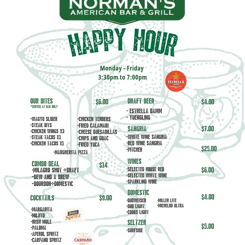Happy Hour Menu photo