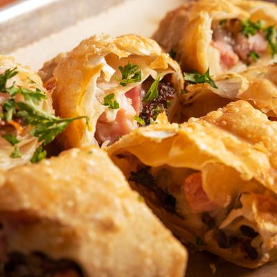 Brisket Egg Rolls.