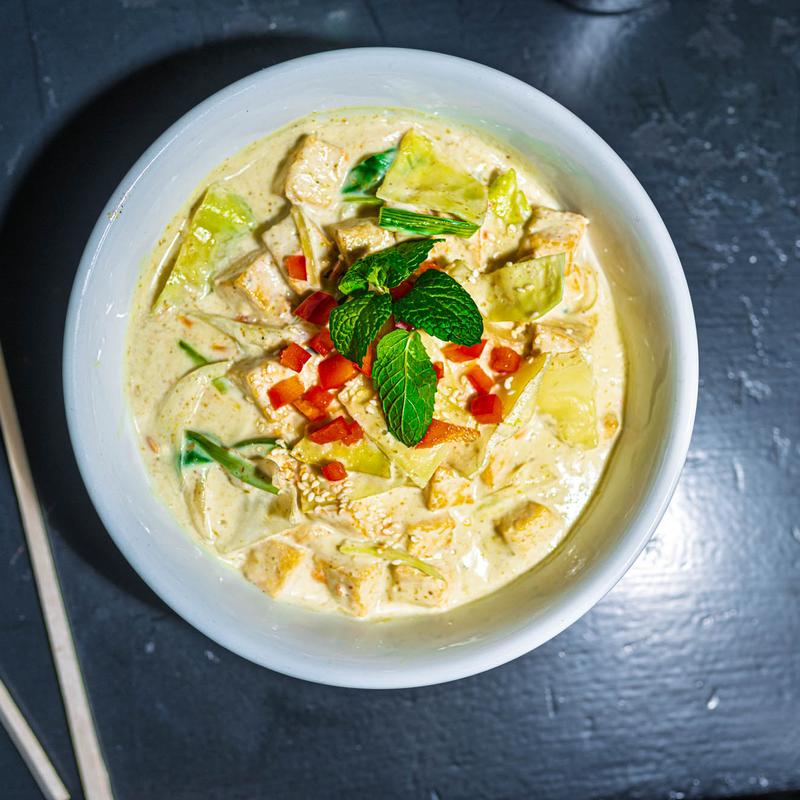 menu item 4 of 10, Green Curry (V)