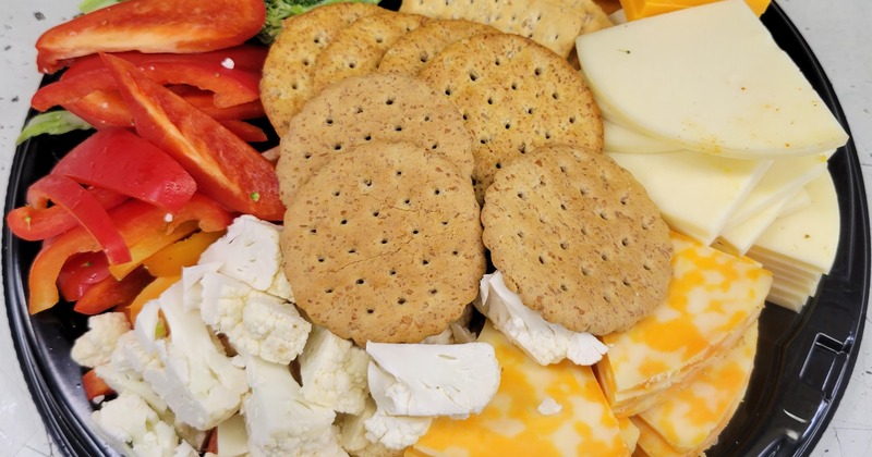 Crackers and cheese