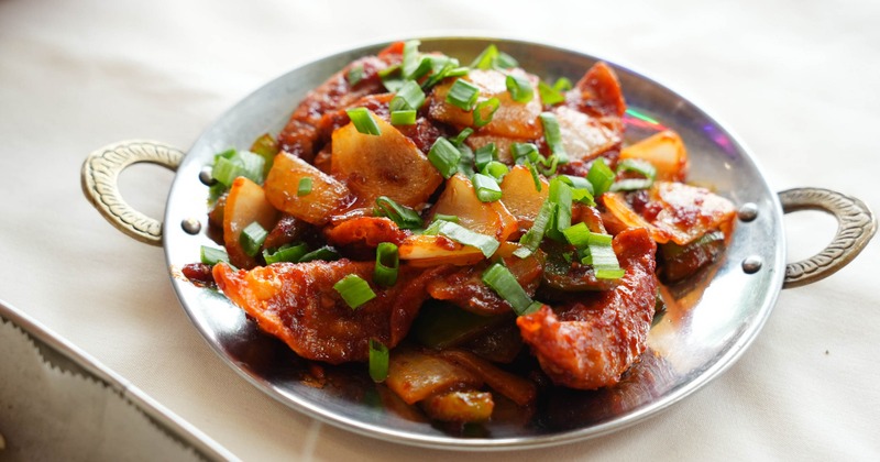 Plate of chili dumplings