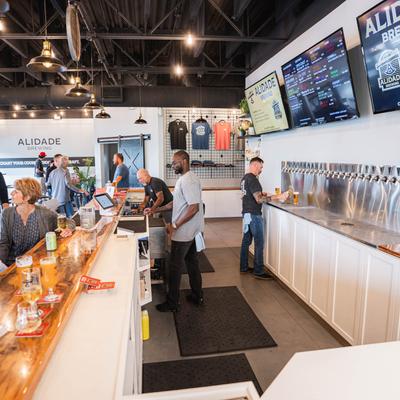 The staff behind the counter.