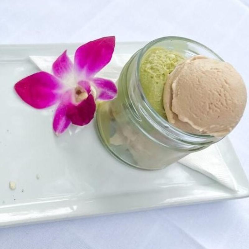 Hazelnuts, Pistachio Gelato photo